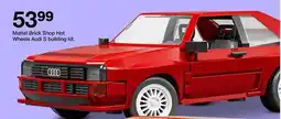 Target Mattel Brick Shop Hot Wheels Audi S building kit offer