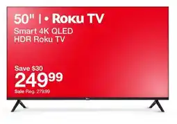 Target Smart 4K QLED HDR Roku TV offer