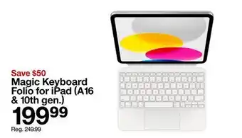 Target Magic Keyboard Folio for iPad (A16 & 10th gen.) offer