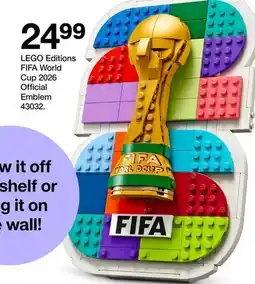 Target LEGO Editions FIFA World Cup 2026 Official Emblem 43032 offer