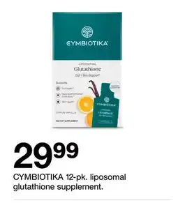 Target CYMBIOTIKA 12-pk. liposomal glutathione supplement offer