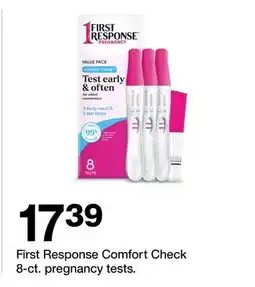 Target First Response Comfort Check 8-ct. pregnancy tests offer