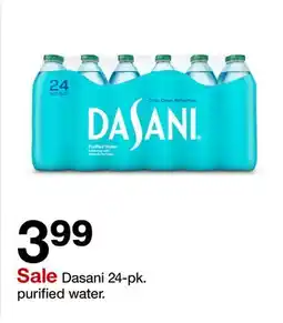 Target Dasani 24-pk. purified water offer
