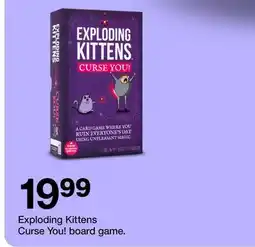 Target Exploding Kittens Curse You! board game offer