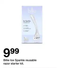 Target Billie Ice Sparkle reusable razor starter kit offer
