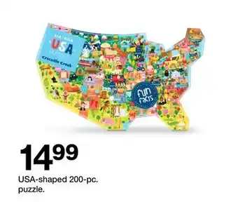 Target USA-shaped 200-pc. puzzle offer