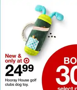 Target Hooray House golf clubs dog toy offer
