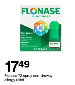Target Flonase 72-spray non-drowsy allergy relief offer