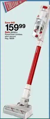 Target BISSELL PowerClean cordless stick vacuum offer