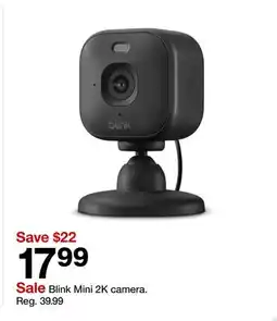 Target Sale Blink Mini 2K camera offer