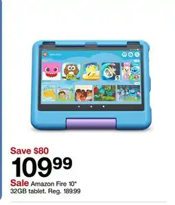 Target Amazon Fire 10 32GB tablet offer