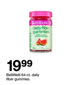 Target BelliWelli 64-ct. daily fiber gummies offer