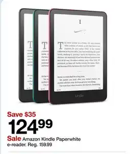 Target Amazon Kindle Paperwhite e-reader offer