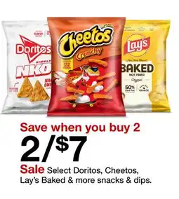Target Select Doritos, Cheetos, Lay's Baked & more snacks & dips offer
