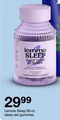 Target Lemme Sleep 60 ct sleep-aid gummies offer