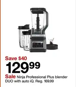 Target Ninja Professional Plus blender DUO with auto iQ offer