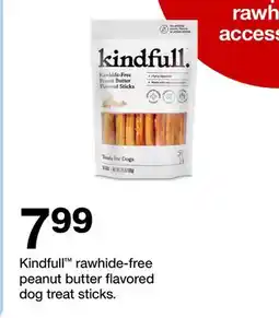 Target Kindfull rawhide-free peanut butter flavored dog treat sticks offer