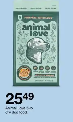 Target Animal Love 5-lb. dry dog food offer
