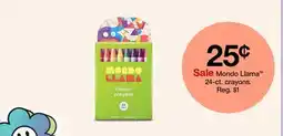 Target Mondo Llama 24-ct. crayons offer