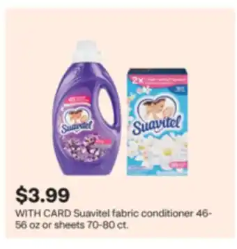 CVS Suavitel fabric conditioner 46-56 oz or sheets 70-80 ct offer