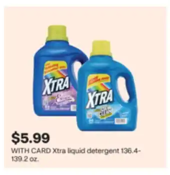 CVS Xtra liquid detergent 136.4-139.2 oz offer