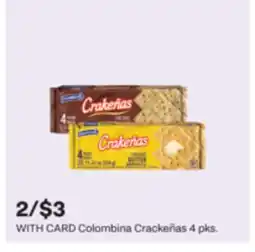 CVS Colombina Crackeñas 4 pks offer