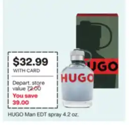CVS HUGO Man EDT spray offer