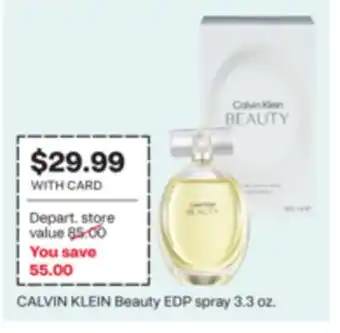CVS CALVIN KLEIN Beauty EDP spray 3.3 oz offer