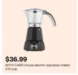 CVS Imusa electric espresso maker 3-6 cup offer