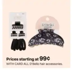 CVS ALL D'Bello hair accessories offer