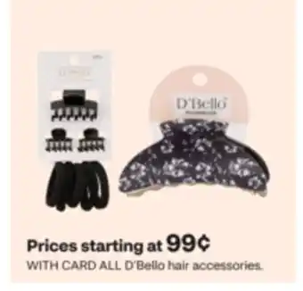 CVS ALL D'Bello hair accessories offer