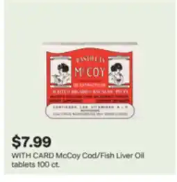 CVS McCoy Cod/Fish Liver Oil tablets 100 ct offer
