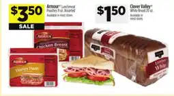 Dollar General Armor Lunch Pouches 9 oz. Assorted Clover Valley White Bread 20 oz offer