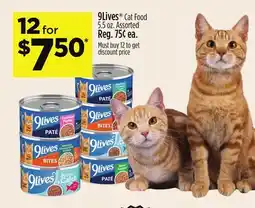 Dollar General 9Lives Cat Food offer