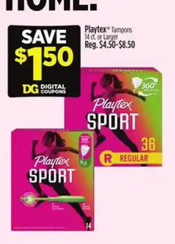 Dollar General Playtex Tampons offer