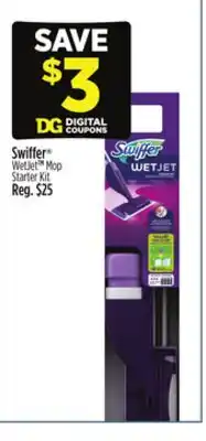Dollar General Swiffer Wetjet Mop Starter Kit offer