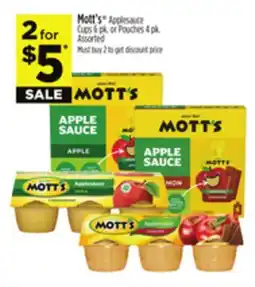 Dollar General Mott's Applesauce offer