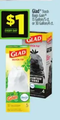 Dollar General Glad Trash Bags Gain offer