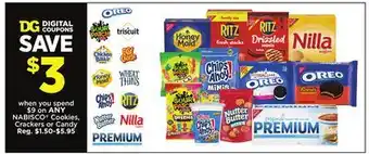 Dollar General NABISCO Cookies, Crackers or Candy offer