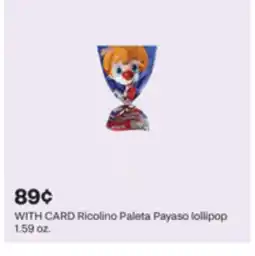 CVS Ricolino Paleta Payaso lollipop 1.59 oz offer
