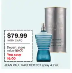 CVS JEAN PAUL GAULTIER EDT spray 4.2 oz offer