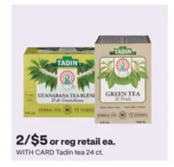 CVS Tadin tea 24 ct offer