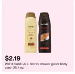 CVS ALL Betres shower gel or body wash 25.4 oz offer