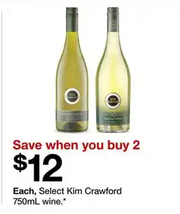 Target Select Kim Crawford 750mL wine offer