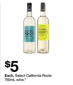 Target Each, Select California Roots 750mL wine offer