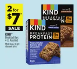 Dollar General KIND Breakfast Bars offer