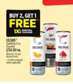 Dollar General CELSIUS Sparkling 12 oz offer