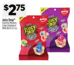 Dollar General Juicy Drop Gummy Mystery Cube Original or Wild Berry offer