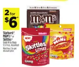 Dollar General Starburst M&M's or Skittles offer