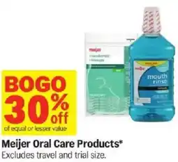 Meijer Meijer Oral Care Products offer